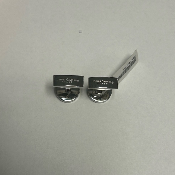 James Cavolini Italy Tiffany Blue Silver Mens Cufflinks NWT - Picture 4 of 4